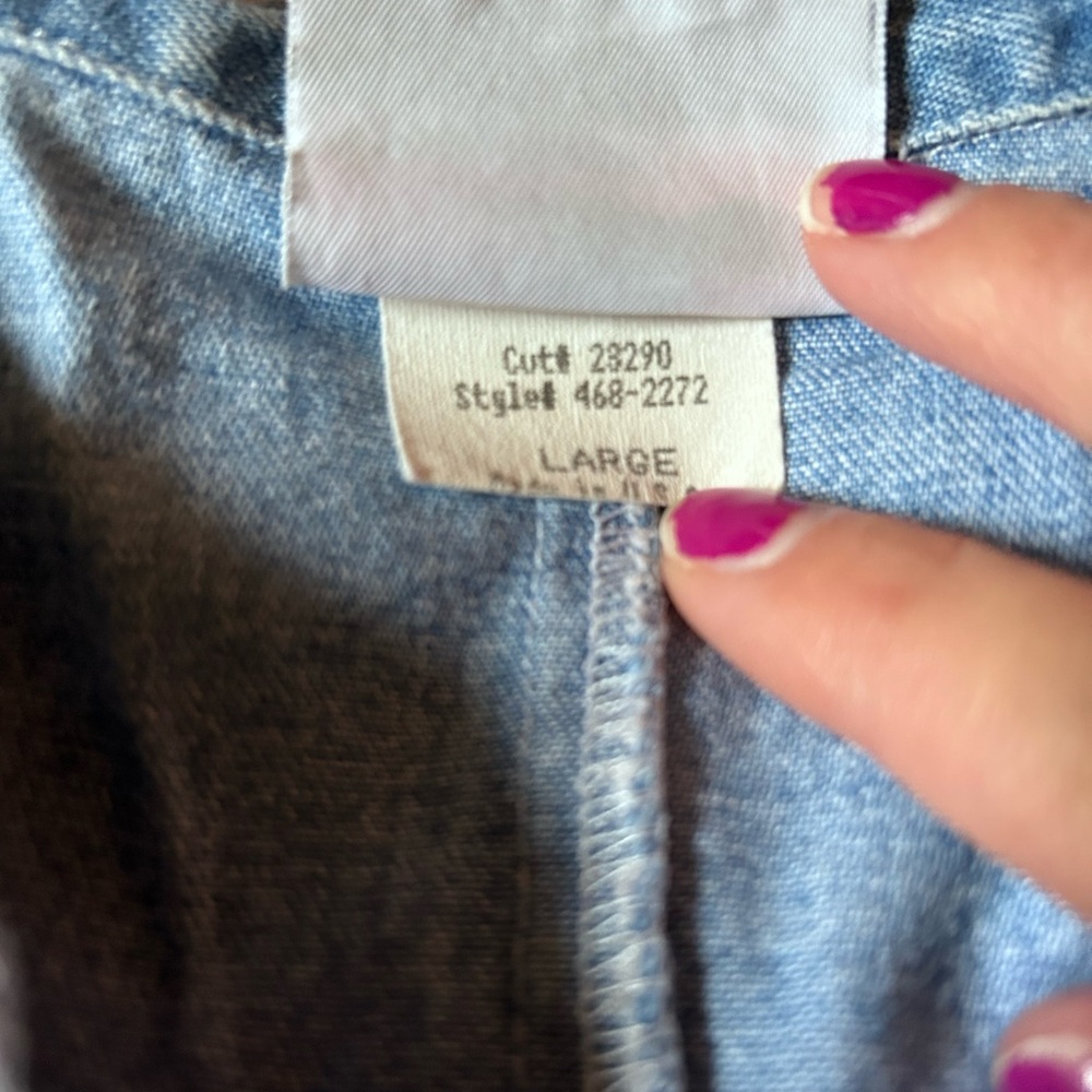 Vintage Granite denim vest size large - Picture 4 of 6